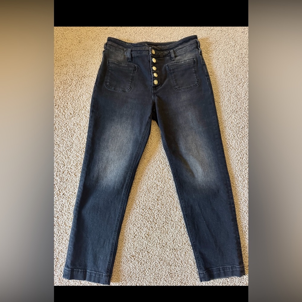 Anthropologie Pilcro and the Letterpress Black High Rise Jeans